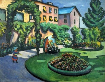抽象的かつ装飾的 Painting - 庭園表現主義